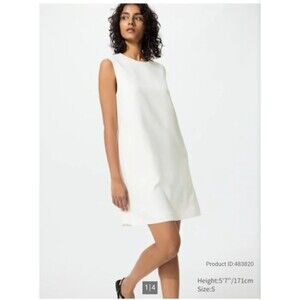 uniqlo crepe jersey sleeveless dress Women's Crepe Jersey Sleeveless Dress